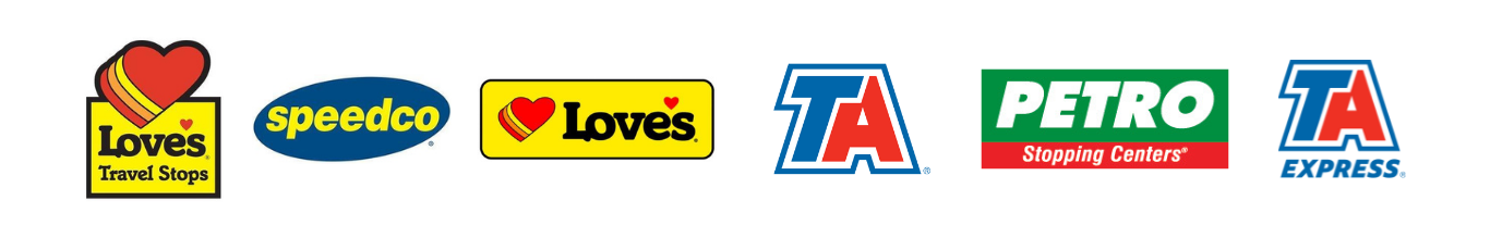 Envase Fuel Partners: Love's, Speedco, and TA Petro Logos